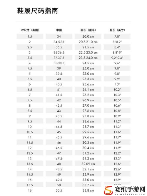  探讨欧洲尺码、日本尺码与美国尺码在欧洲LV品牌中的影响