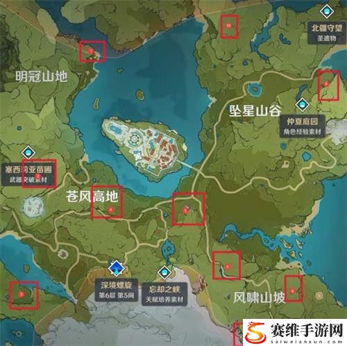 原神神灵地龛在哪里?原神神灵地龛位置分布图大全