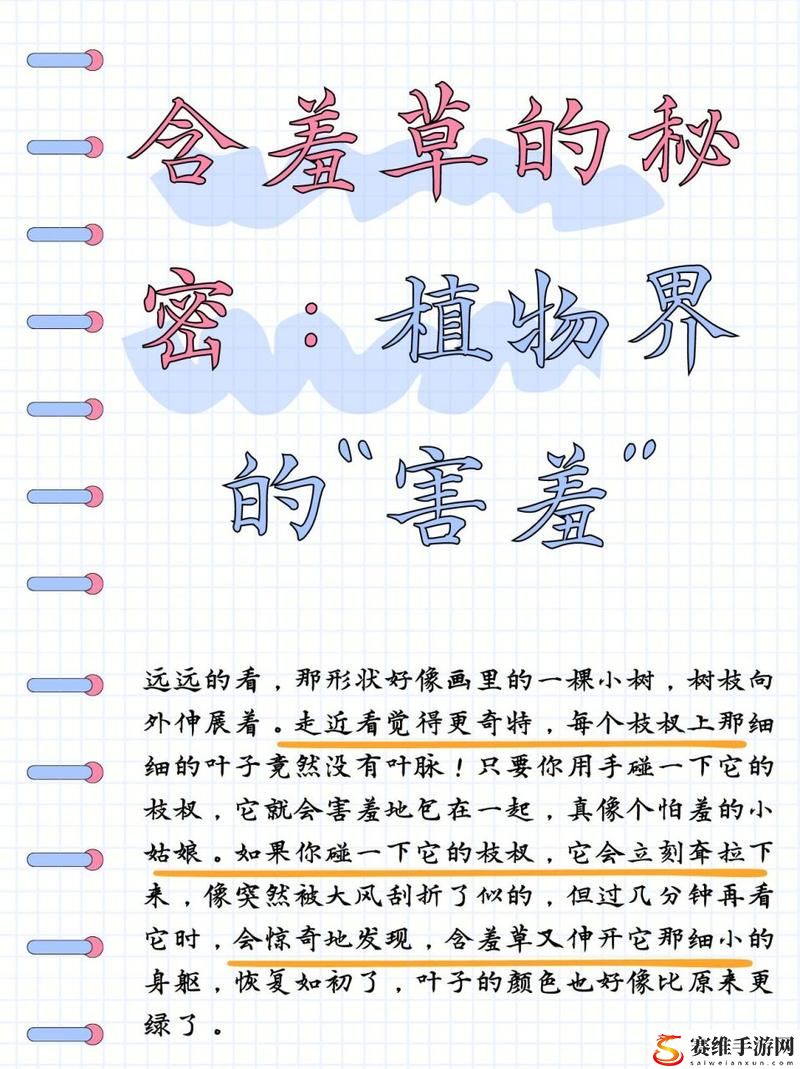 探秘自然界：含羞草背后隐藏的秘密